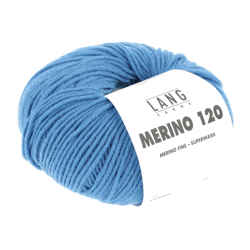Lang Yarns Merino 120 0206 Mittelblau