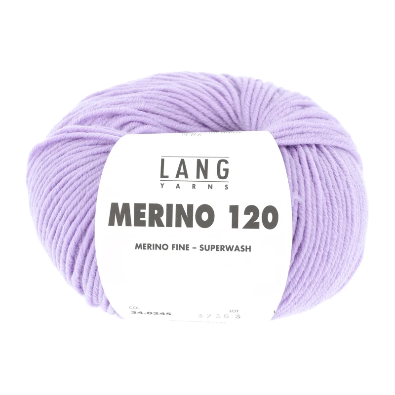 Lang Yarns Merino 120 0245 Hellflieder