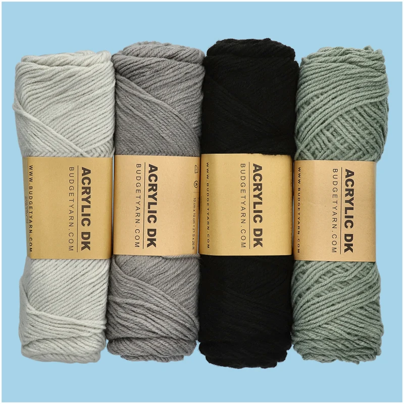 BudgetYarn Acrylic DK 096 Shark Grey