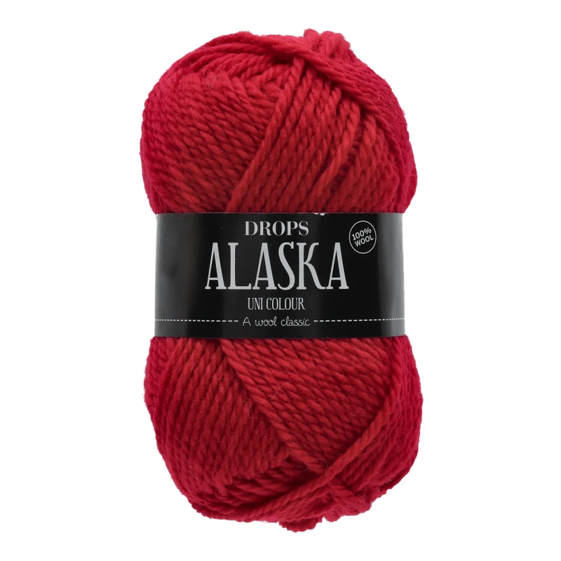 DROPS Alaska Uni Colour 010 Rot