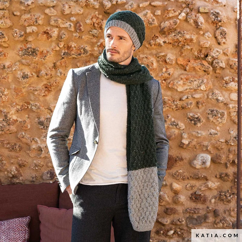 Katia Merino Tweed 308 Dunkelgrau