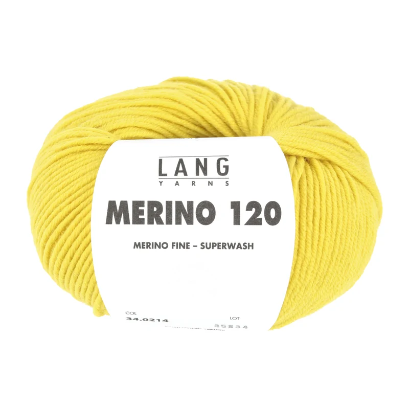 Lang Yarns Merino 120 0214 Gelb