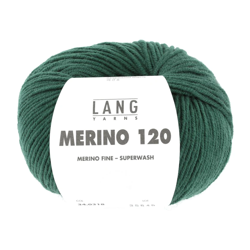 Lang Yarns Merino 120 318 Dunkelgrün