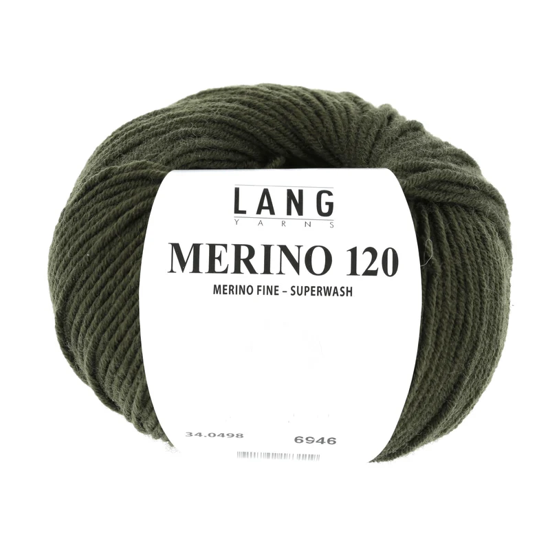 Lang Yarns Merino 120 0498 Bleigrün