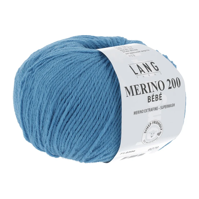 Lang Yarns Merino 200 Bebe 0306 Blau