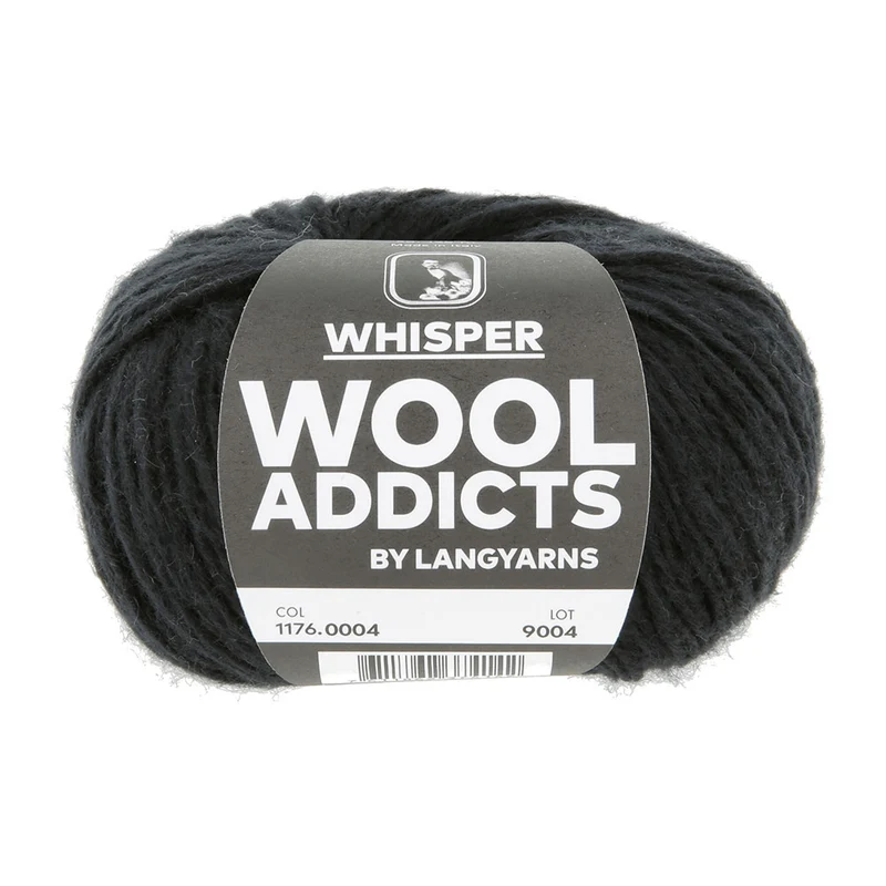 Lang Yarns Whisper 0004 Schwarz