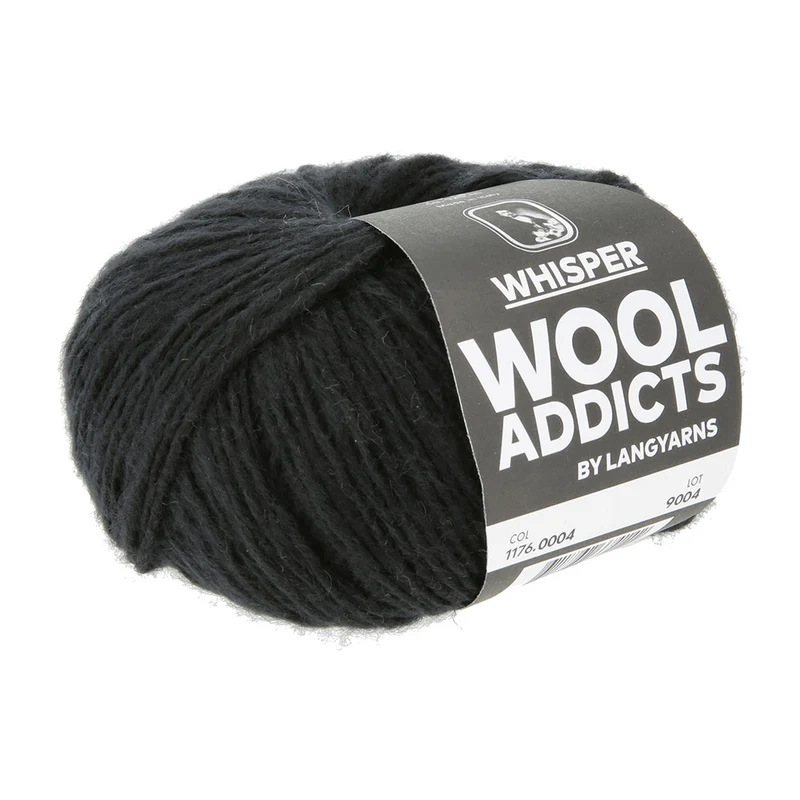 Lang Yarns Whisper 0004 Schwarz