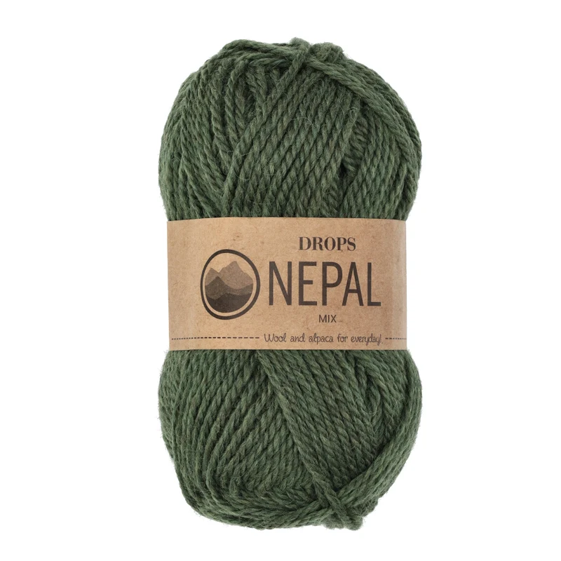 DROPS Nepal Mix 8906 Waldgrün