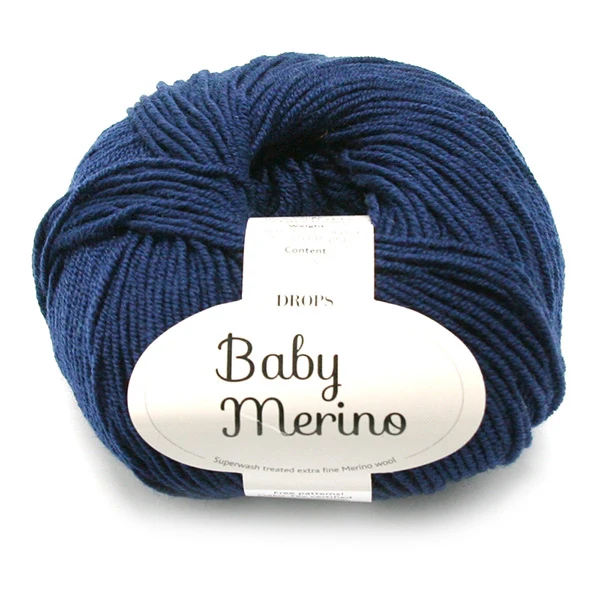 Drops Baby Merino Uni Colour 013 Marineblau