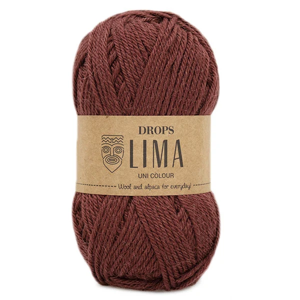 DROPS Lima Uni Colour 9023 Weinrot