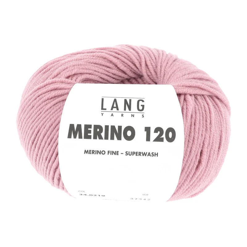 Lang Yarns Merino 120 0219 Rosa