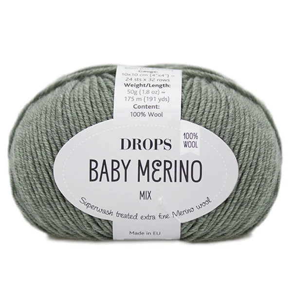 DROPS Baby Merino Mix 050 Salbeigrün