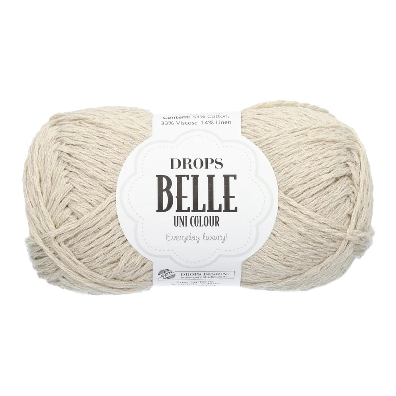 DROPS Belle Uni Colour 23 Mint creme