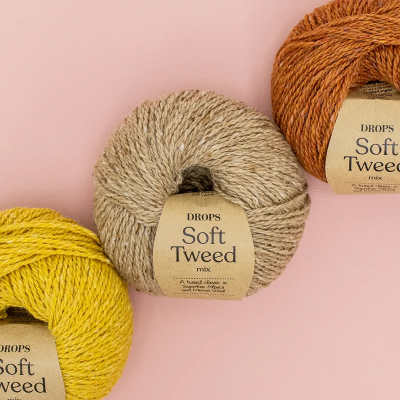 DROPS Soft Tweed Mix 002 Marzipan