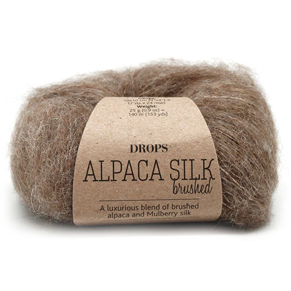 DROPS Brushed Alpaka Silk Uni Colour 005 Beige