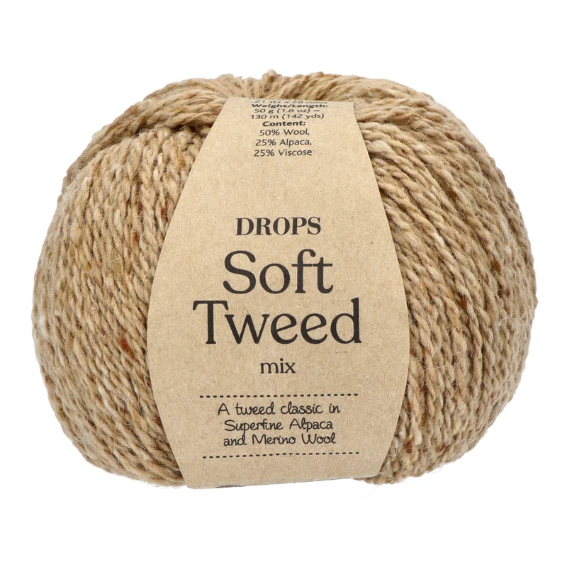 DROPS Soft Tweed Mix 004 Keksteig