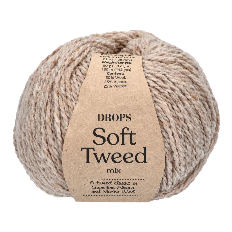 DROPS Soft Tweed Mix 003 Sand