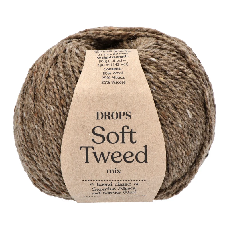 DROPS Soft Tweed Mix 005 Grizzly Bear