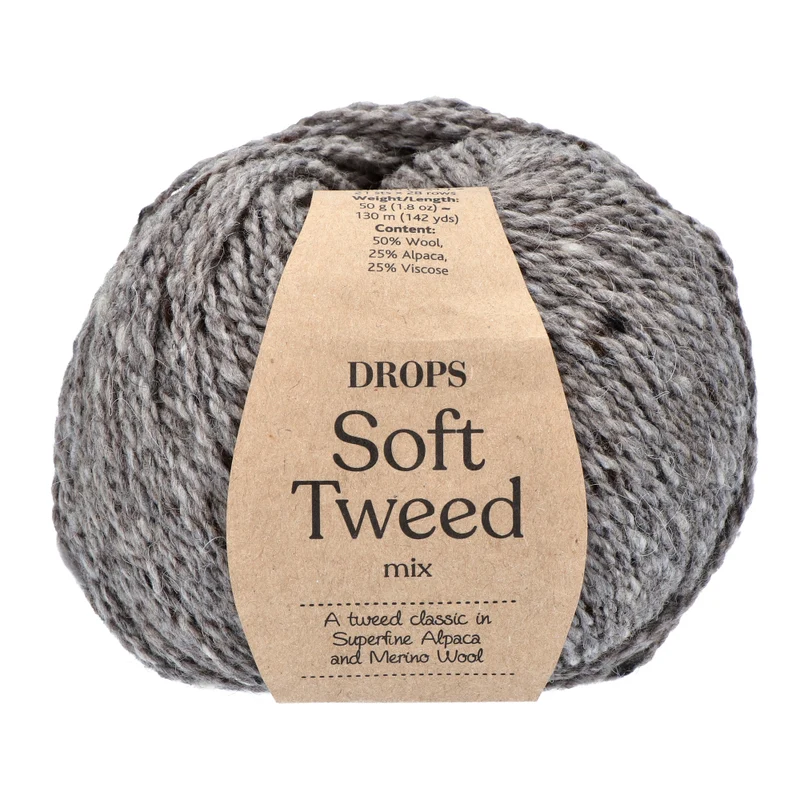 DROPS Soft Tweed Mix 007 Cobblestone