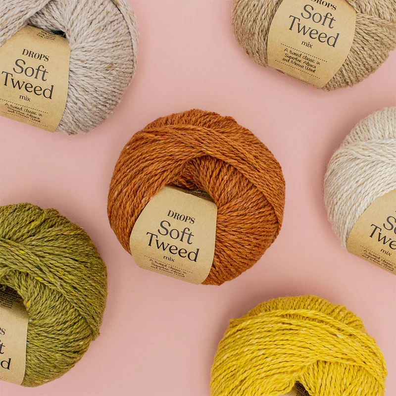 DROPS Soft Tweed Mix 007 Cobblestone