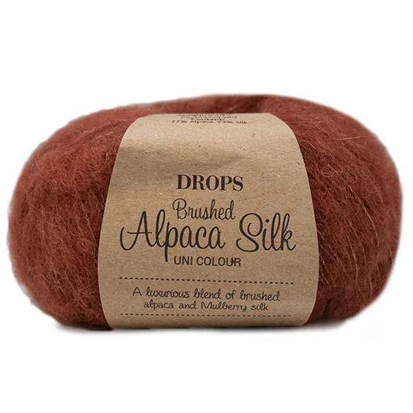 DROPS Brushed Alpaka Silk Uni Colour 024 Rost