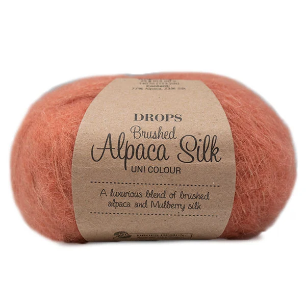 DROPS Brushed Alpaka Silk Uni Colour 022 Hellrost