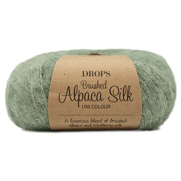 DROPS Brushed Alpaka Silk Mix 021 Salbeigrün