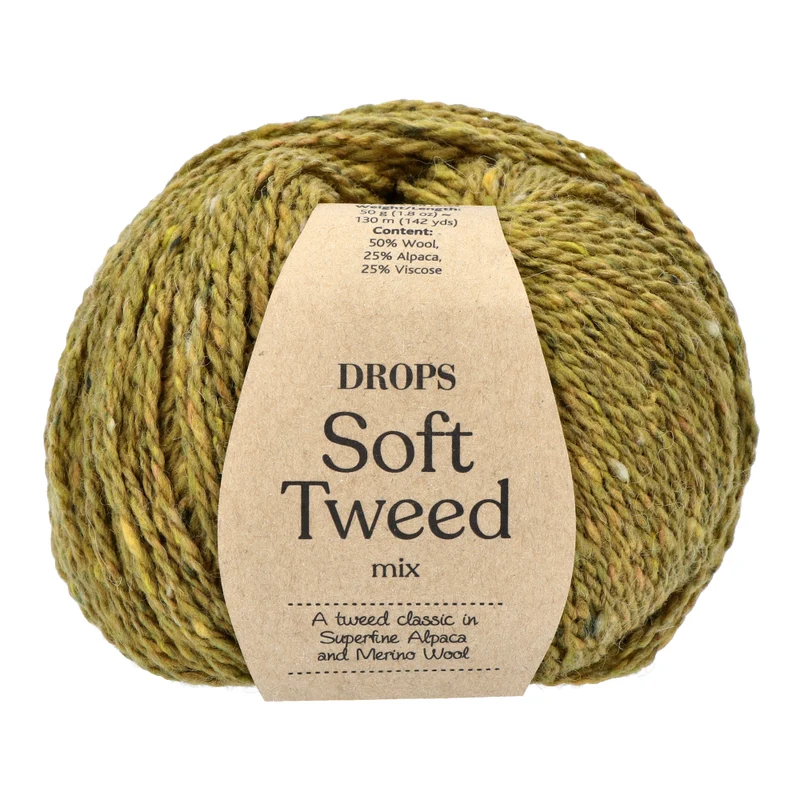 DROPS Soft Tweed Mix 016 Guacamole