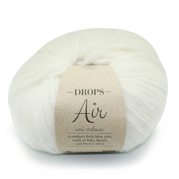 Drops Air Uni Colour 001 Naturfarben