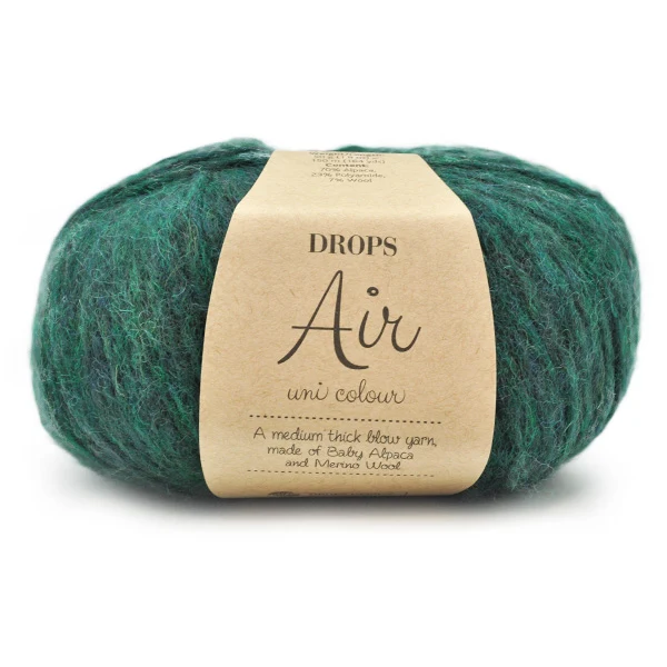 DROPS Air Uni Colour 019 Waldgrün