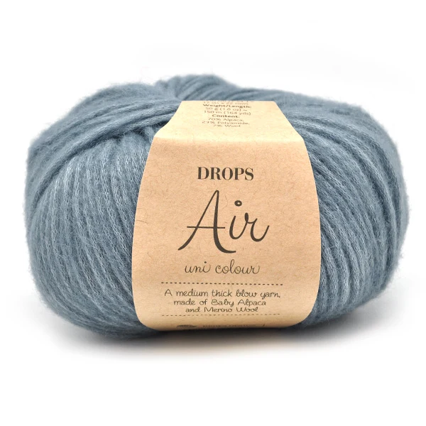 DROPS Air Uni Colour 017 Denimblau