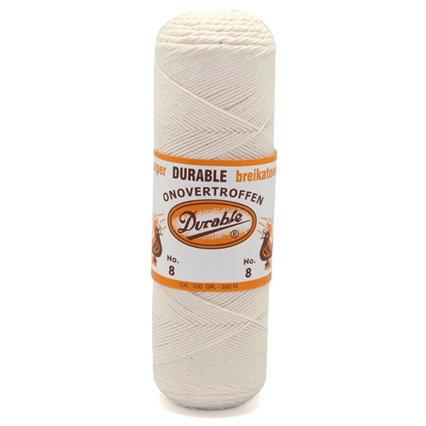 Durable Strickgarn Nr. 8 Naturweiß