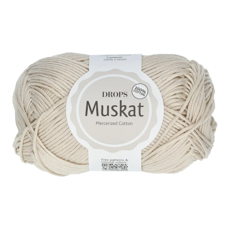 DROPS Muskat Uni Colour 83 Perle