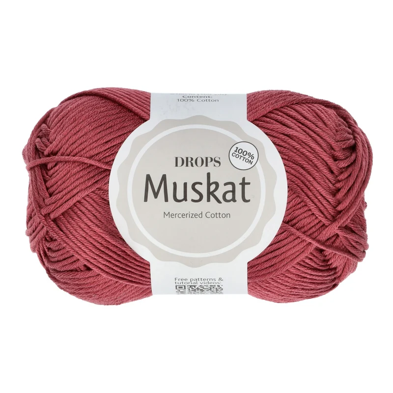 DROPS Muskat Uni Colour 87 Granatapfel