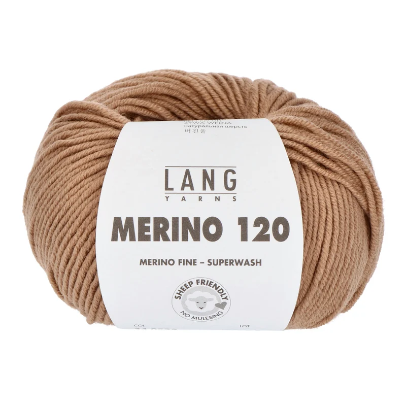Lang Yarns Merino 120 0539 Kamel Hell
