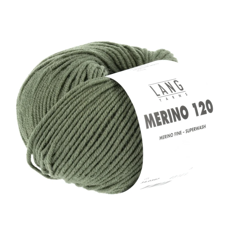 Lang Yarns Merino 120 0397 Krokodilgrün