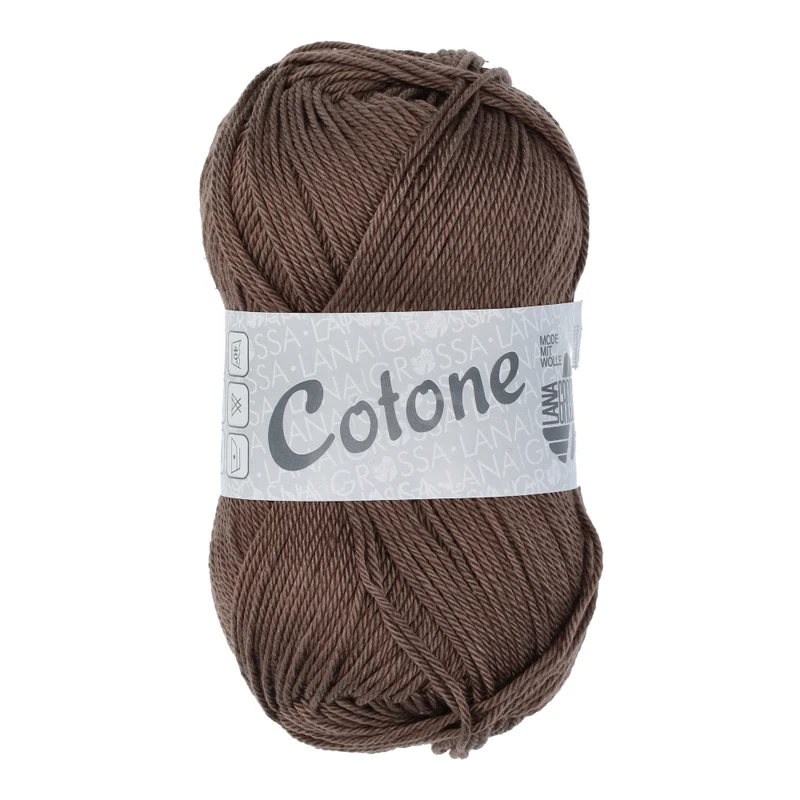 Lana Grossa Cotone 030 Grau-Braun