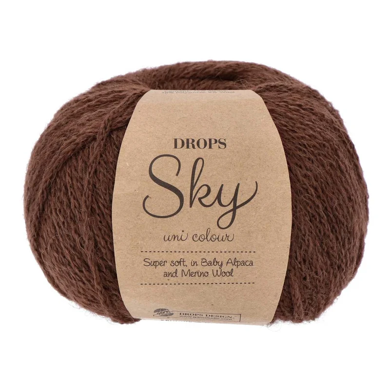 DROPS Sky Uni Colour 021 Warme Schokolade