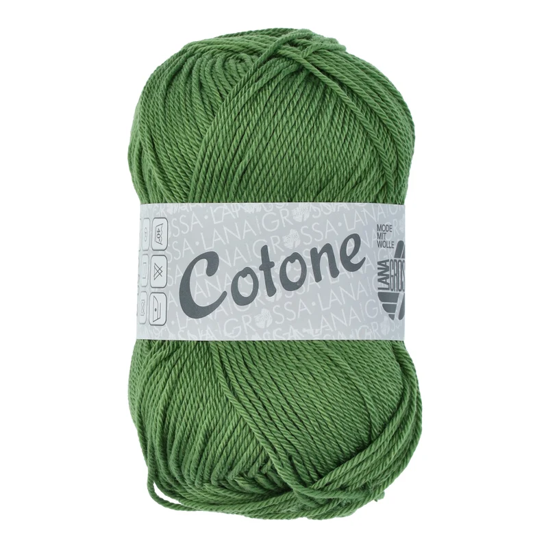 Lana Grossa Cotone 054 Farn-Grün