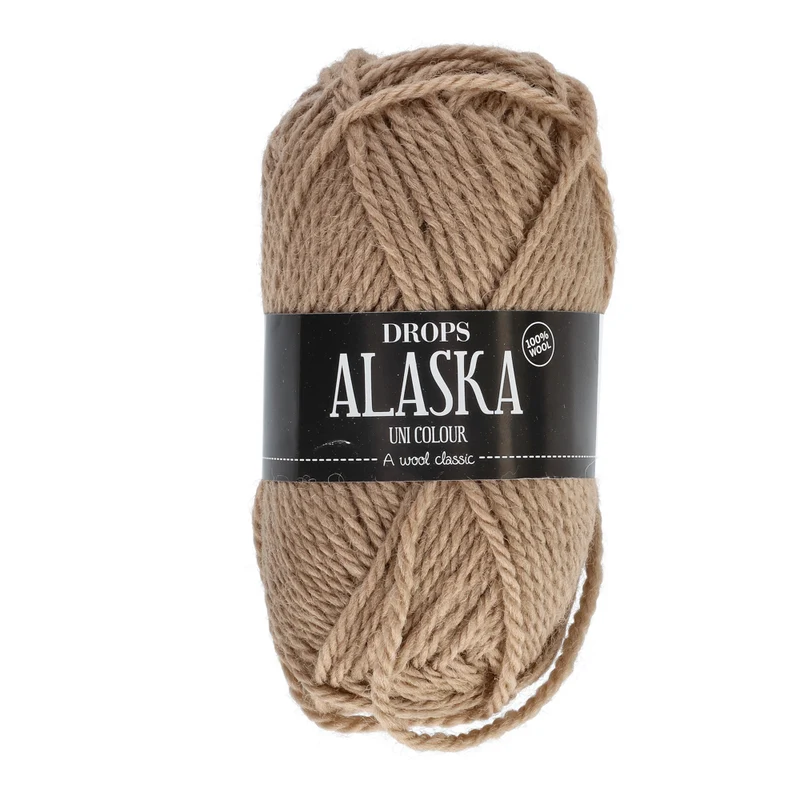 DROPS Alaska Uni Colour 068 Erdnuss