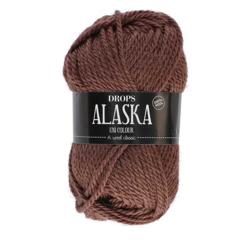 DROPS Alaska Uni Colour 070 Schokolade