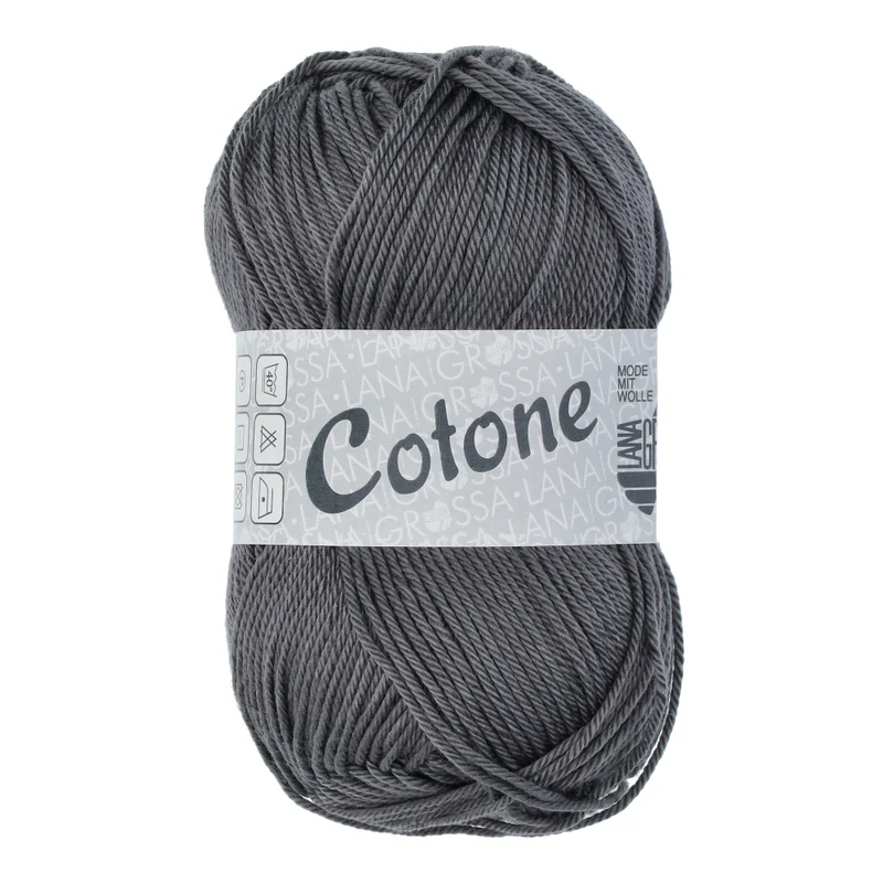 Lana Grossa Cotone 114 Schiefergrau