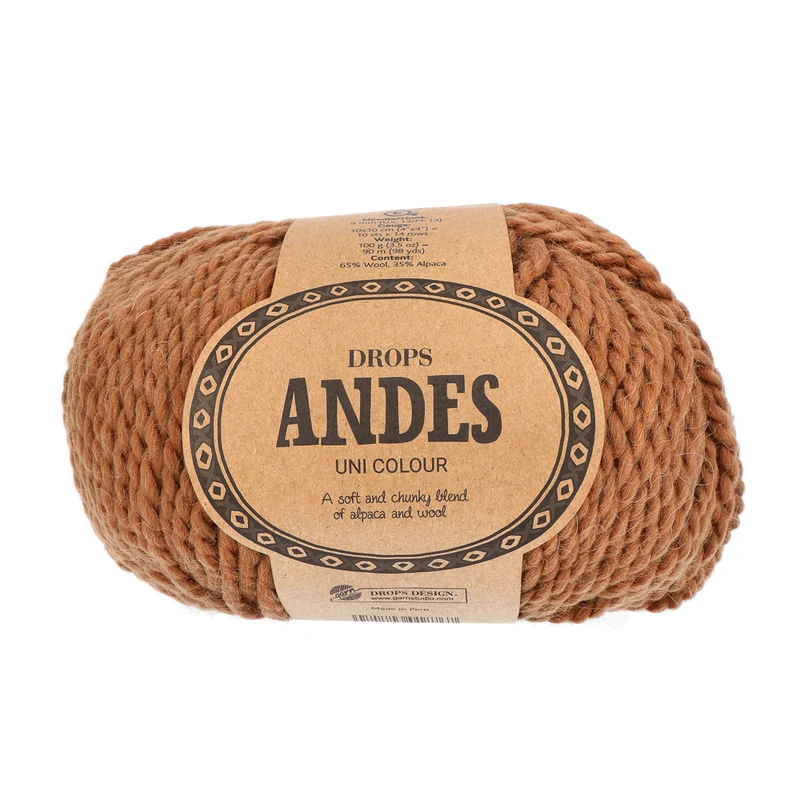 DROPS Andes Uni Colour 9021 Mandel