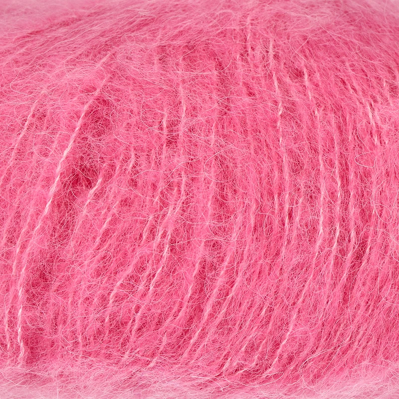 DROPS Brushed Alpaka Silk Uni Colour 031 Leuchtendes Rosa
