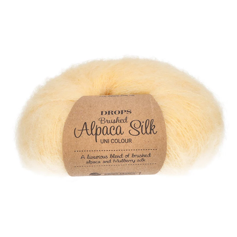 DROPS Brushed Alpaka Silk Uni Colour 030 Gelb
