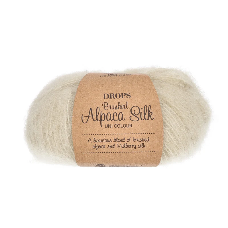 DROPS Brushed Alpaka Silk Uni Colour 027 Regenwald-Tau