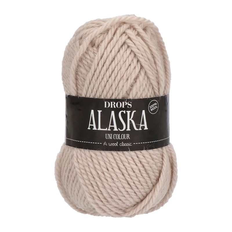 DROPS Alaska Uni Colour 069 Perlweiß