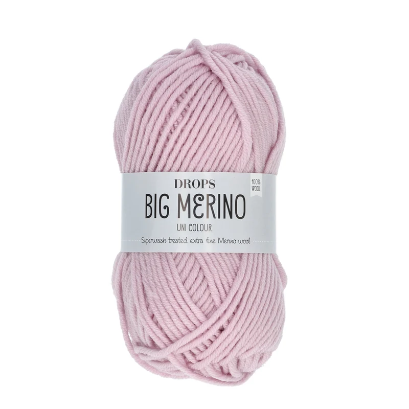 DROPS Big Merino Uni Colour 22 Puderrosa