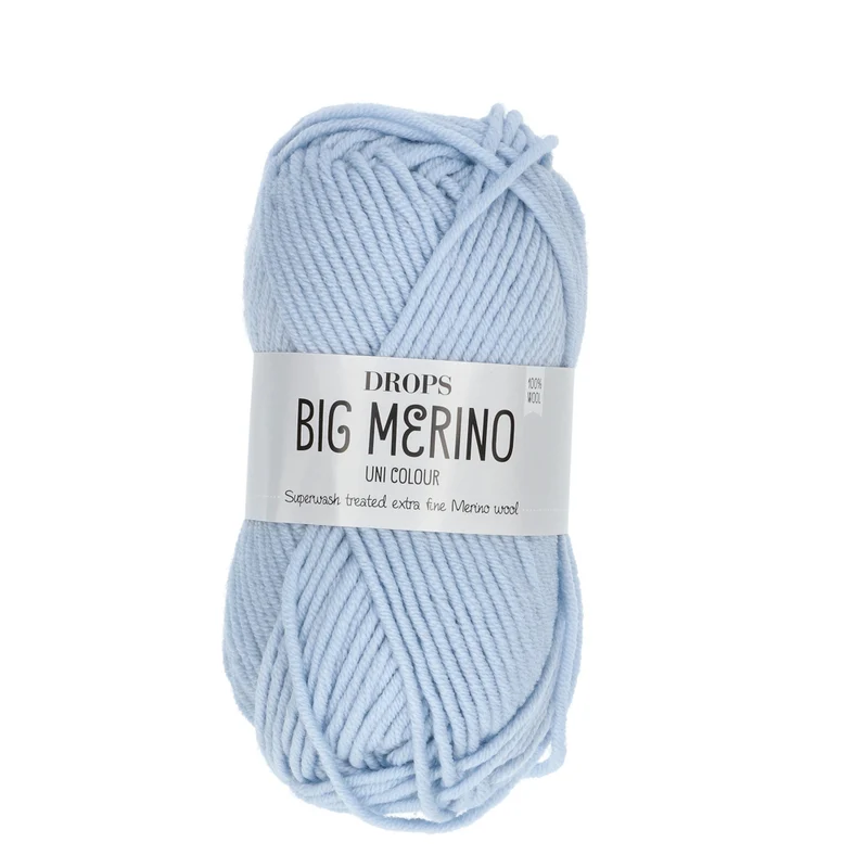 DROPS Big Merino Uni Colour 23 Eisblau