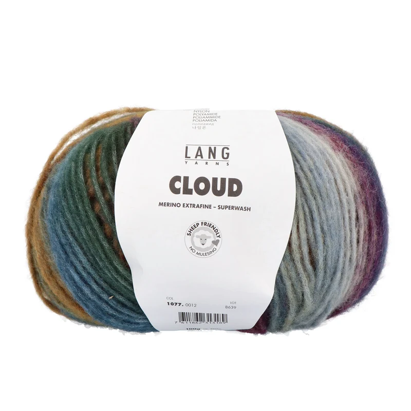 Lang Yarns Cloud 012 Kastanie/Petroleum